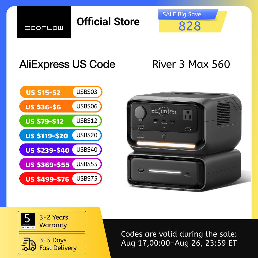 Lifepo4 Battery Pack - ECOFLOW River 3 Max 560 Portable