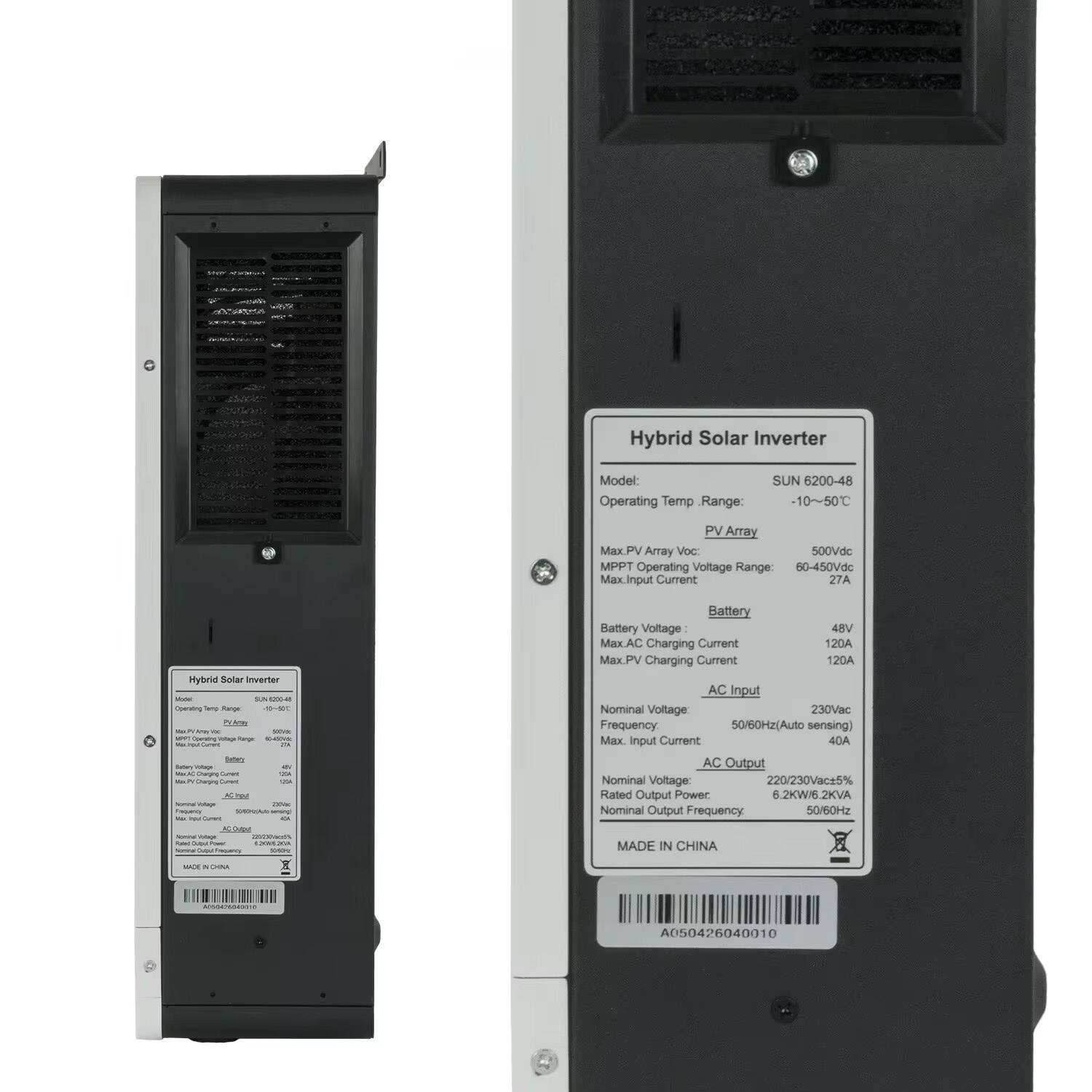 Hybrid solar inverter 6.2KW 48 - Pure Sine Wave Inverter recension och pris